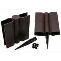 Коричневый угол поворотный для доски из ДПК 150х25-30от 60° до 180° пластик    Коричневый угол поворотный для доски из ДПК 150х25-30от 60° до 180° пластик