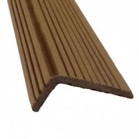 Уголок брашированный ДПК  шоколад Уголок брашированный ДПК  шоколад