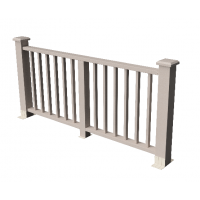 Декоративные ограждения ДПК "Альма" Выбеленный дуб, шлифованное Декоративные ограждения ДПК "Альма" Выбеленный дуб, шлифованное