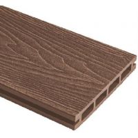Террасная доска ДПК (Middle) Esthetic Wood шовная с 3D тиснением Тёмно-коричневый Террасная доска ДПК (Middle) Esthetic Wood шовная с 3D тиснением Тёмно-коричневый