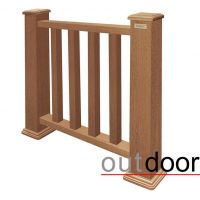 Ограждение из ДПК Классик 3D Storm Дуб Ограждение из ДПК Классик 3D Storm Дуб