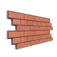 Фасадная термопанель Кирпич 20 мм -  Красный Фасадная термопанель Кирпич 20 мм -  Красный