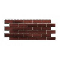 Цокольный сайдинг «Старый форт» Карминный