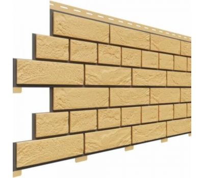 Цокольный сайдинг коллекция Кирпич Славянка - Желтый от производителя  Доломит по цене 480 р Цокольный сайдинг коллекция Кирпич Славянка - Желтый от производителя  Доломит по цене 480 р