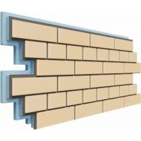 Фасадная термопанель Кирпич 40 мм -  Светло-жёлтый Фасадная термопанель Кирпич 40 мм -  Светло-жёлтый