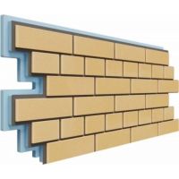 Фасадная термопанель Кирпич 40 мм -  Жёлтый Фасадная термопанель Кирпич 40 мм -  Жёлтый