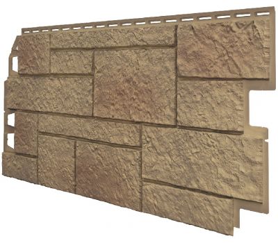 Фасадные панели (Цокольный Сайдинг) VOX Sandstone Светло-коричневый от производителя  Vox по цене 720 р