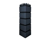 Угол Премиум клинкерный кирпич Графит (шов RAL 9005) Угол Премиум клинкерный кирпич Графит (шов RAL 9005)