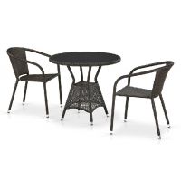 Комплект плетеной мебели из иск. ротанга T707ANS/Y137C-W53 Brown 2Pcs Комплект плетеной мебели из иск. ротанга T707ANS/Y137C-W53 Brown 2Pcs