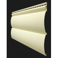 Виниловый сайдинг -  Серия PREMIUM Blockhaus D4,7T (бревно) Банан Виниловый сайдинг -  Серия PREMIUM Blockhaus D4,7T (бревно) Банан