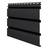 Софиты ламинированные с центральной перфорацией, Графит Софиты ламинированные с центральной перфорацией, Графит